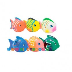 Набор игрушек для ванной Разноцветные рыбки Baby Team 9006